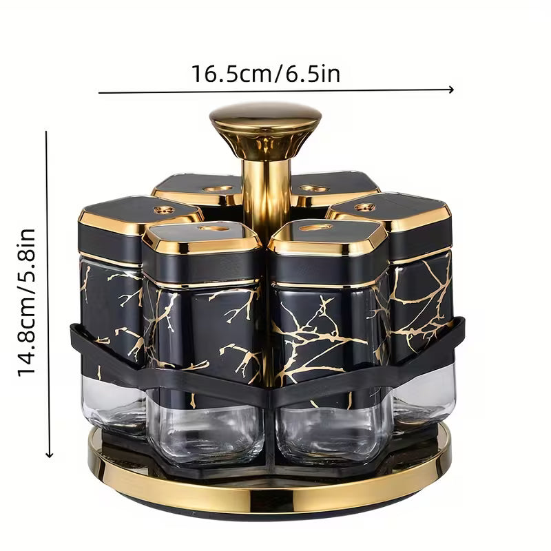 360° Rotating Spice Carousel Rack